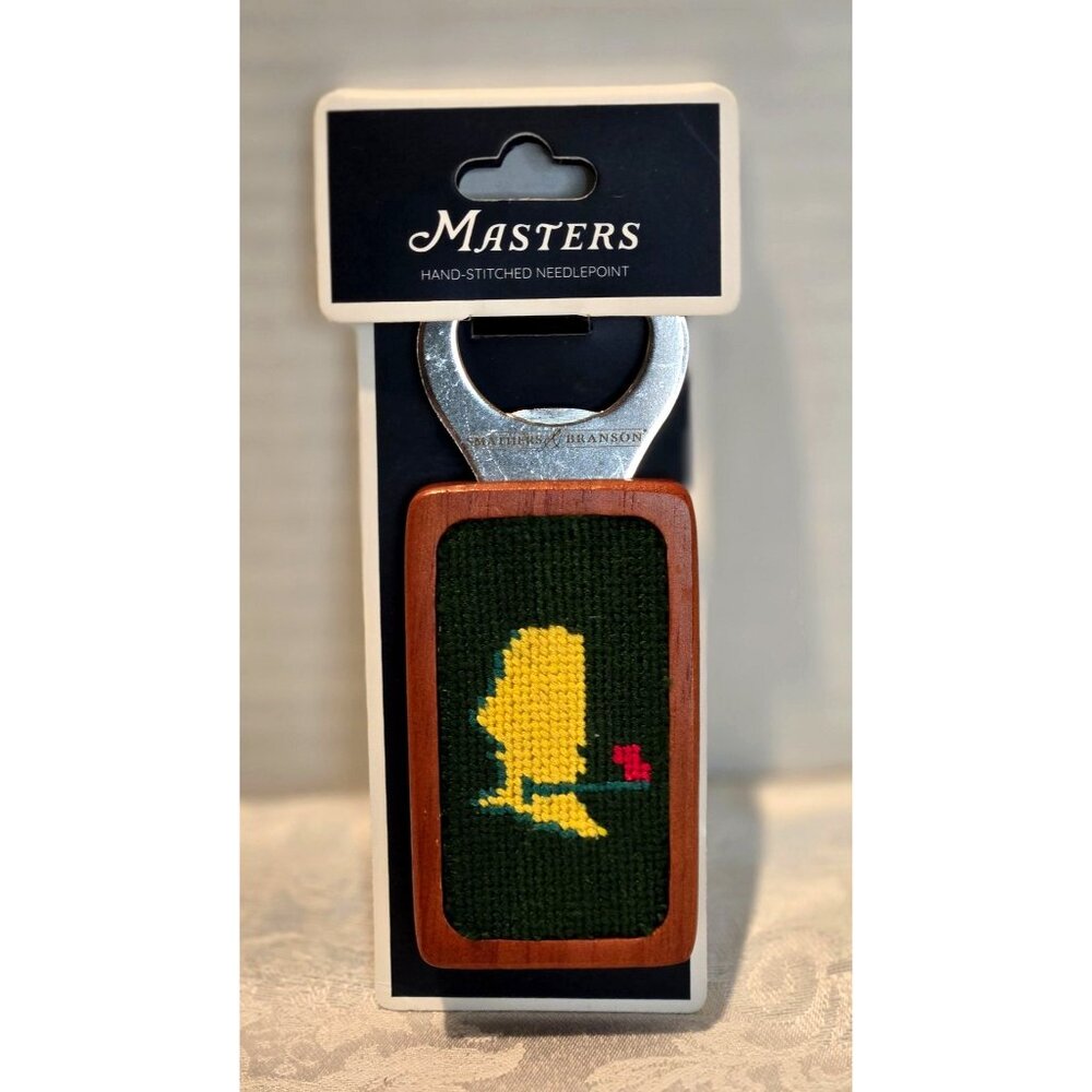 Masters Golf 2024 Green Bottle Opener w Magnet 4,5" Smathers Branson Augusta Nat